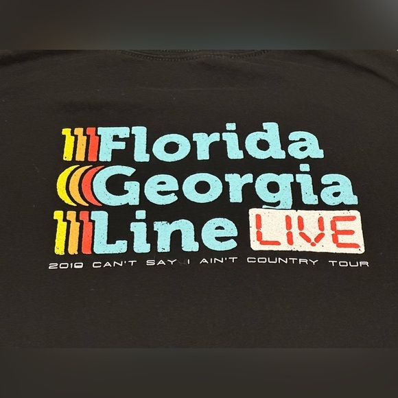Black Florida Georgia Line Concert Short Sleeve Tee - Picture 3 of 6